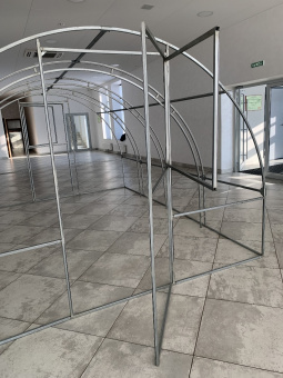 Теплица "Дачница Люкс" длина 4 метра с поликарбонатом Multigreen